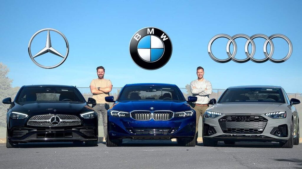 Сравнение европейских автомобилей премиум-класса BMW, Mercedes, Audi